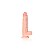 REALROCK 23 cm Straight Realistic Dildo with Balls Flesh Realistic Dildos